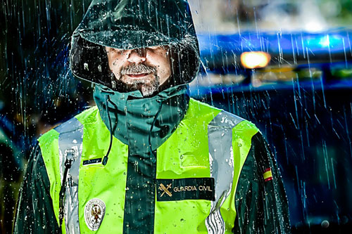 Control de la guardia civil
