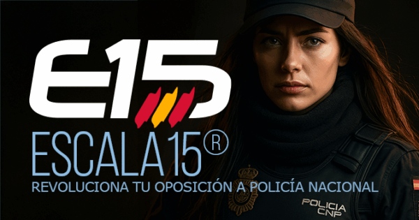 Portada curso online grabado de policía nacional Escala15